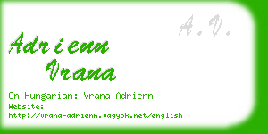 adrienn vrana business card